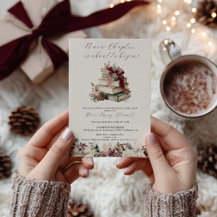 Ny Möhippa för Rustic Winter Storybook Inbjudningar