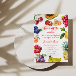 Ny Möhippa på marknaden | Fruit-tema Inbjudningar