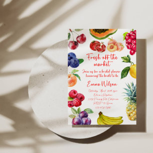 Ny Möhippa på marknaden   Fruit-tema Inbjudningar