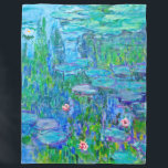 Ny Monet för blåttnäckrosdamm konst Fleecefilt<br><div class="desc">Näckrosor målades av den franska Impressionismkonstnären,  Claude Monet,  C. 1914. Detta är en av många versioner av hans trädgårds- näckrosdamm i Giverny,  frankrike. Denna design visar näckrosblom på blommadynor bland reflexionerna av gräset som växer i damm.</div>