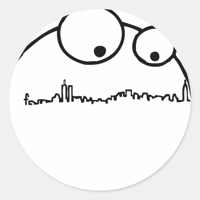 NY Monster Runt Klistermärke (Framsida)