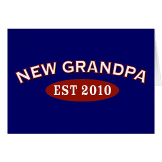 Ny morfar 2010 hälsningskort