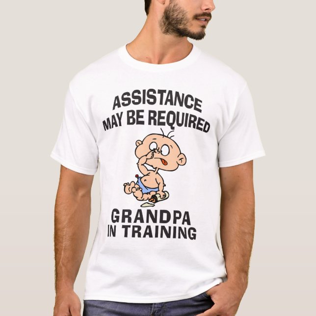 Ny morfar i utbildning t shirt (Framsida)