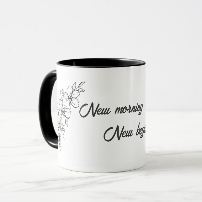 Ny morgon, Nytt början | Vår inspirerande  Mugg (Framsida vänster)