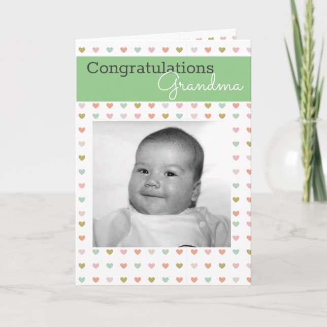 Ny mormor | Baby Helgkort (Framsida)