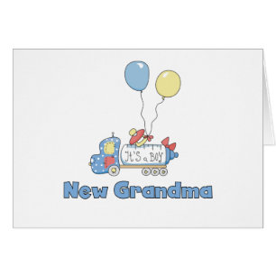 Ny mormor från Boy Lastbil Tshirts och presenter Hälsningskort