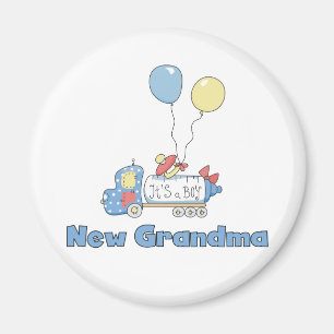 Ny mormor från Boy Lastbil Tshirts och presenter Magnet