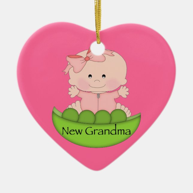 Ny mormor julgransprydnad keramik (Framsidan)