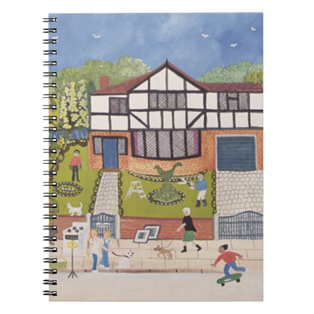 Ny Neighbourhood Anteckningsbok Med Spiral (Framsidan)