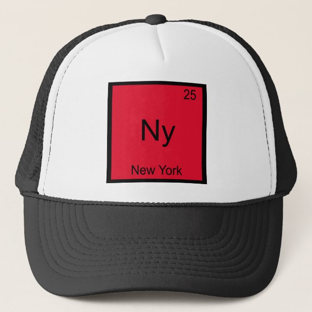 Ny - New York City Element Kemi Symbol T-shirt Keps (Framsida)