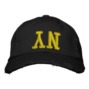 NY New York Embroied Hat Broderad Keps