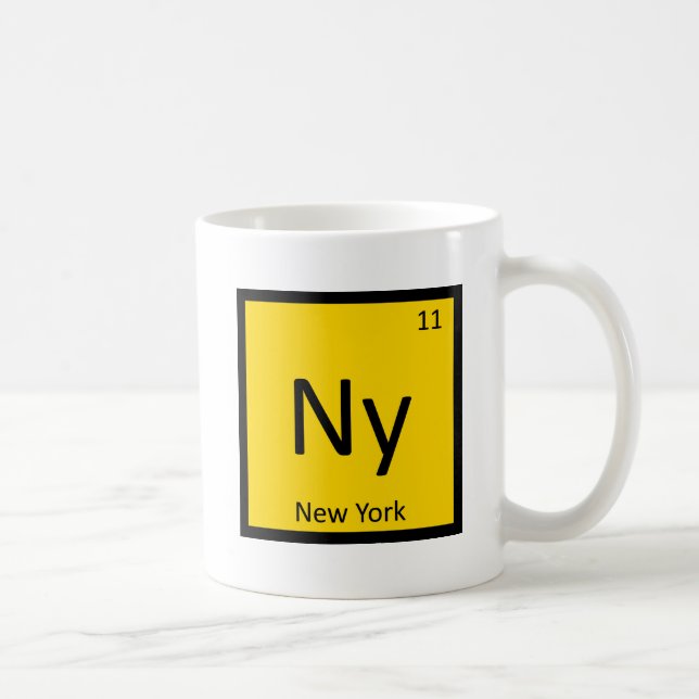 Ny - New York State Kemisk Periodisk Tabell Kaffemugg (Höger)