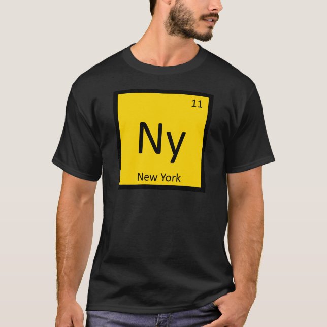 Ny - New York State Kemisk Periodisk Tabell Tröja (Framsida)