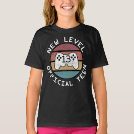 Ny nivå 13-Officiell Tonåring - Geeky Birthday T Shirt