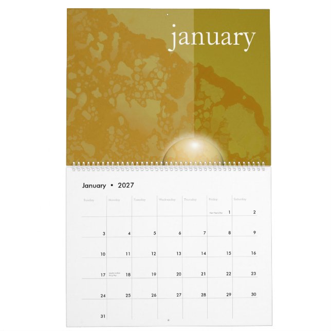 Ny ny dag för ARTEOLOGY långt Kalender (Jan 2027)