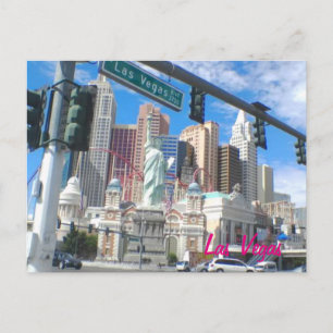 NY NY Las Vegas Blvd-vykort Vykort