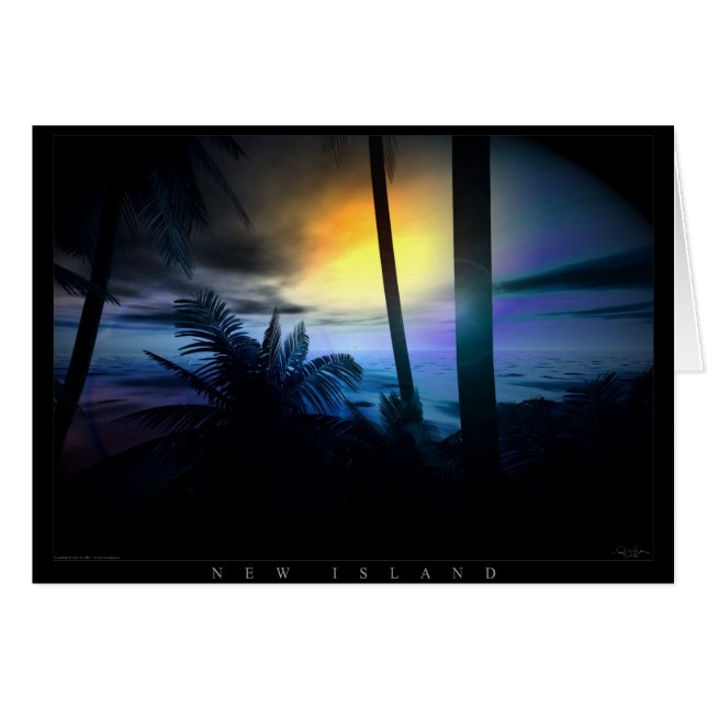 Ny ö hälsningskort (Framsidan Horizontal)