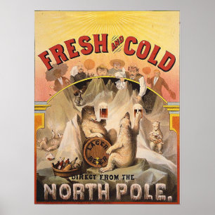 Ny öl - och kall från nordpolenen poster
