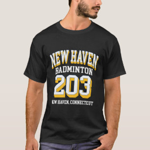 Ny områdeskod 203 för Badminton-spelare T Shirt