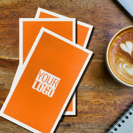 Ny orange - lägg till logotyp pappersservett