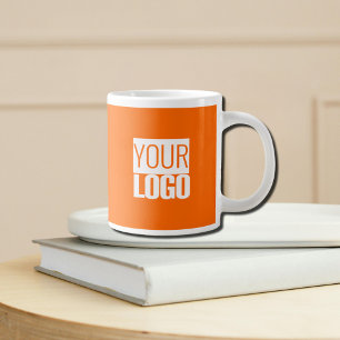 Ny orange - lägg till logotyp -promo jumbo mugg