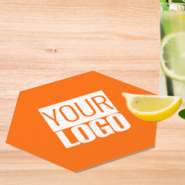 Ny orange - lägg till logotypen underlägg papper