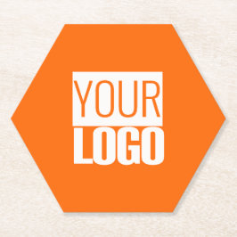 Ny orange - lägg till logotypen underlägg papper