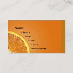 Ny orange visitkort