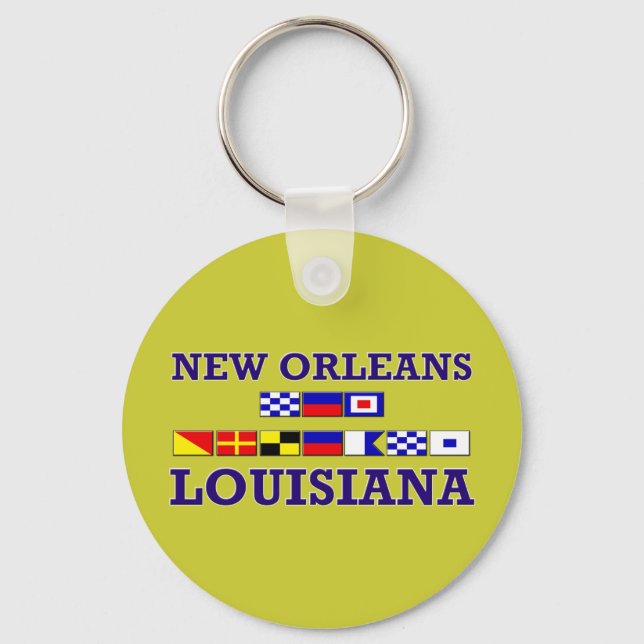Ny Orleans Keychain Nyckelring (Framsida)
