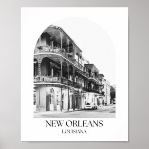 Ny Orleans Louisiana Arch-fotoskrift Poster
