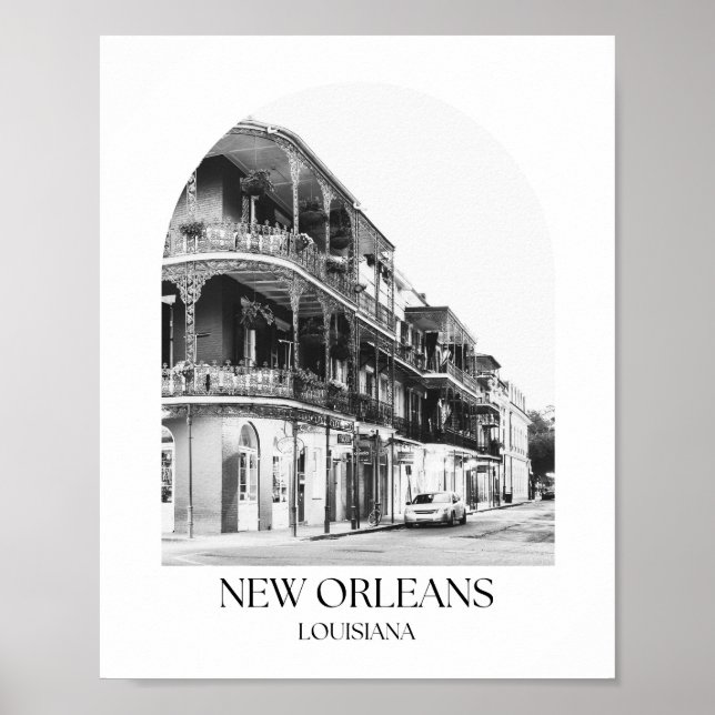 Ny Orleans Louisiana Arch-fotoskrift Poster (Framsidan)