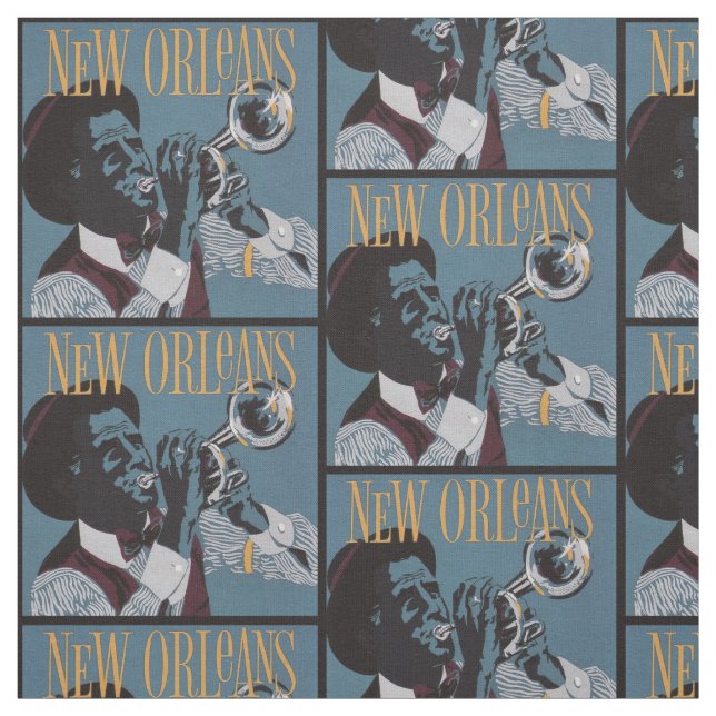 Ny Orleans Music-struktur Tyg (Provkarta)