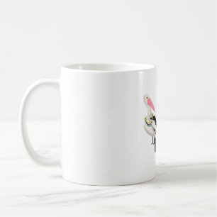 Ny Orleans pelikan med pärlor Kaffemugg