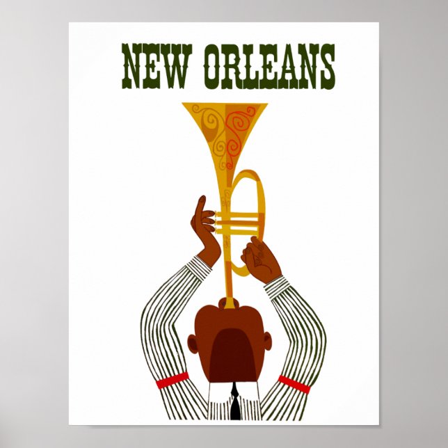Ny Orleans-reseaffisch Poster (Framsidan)