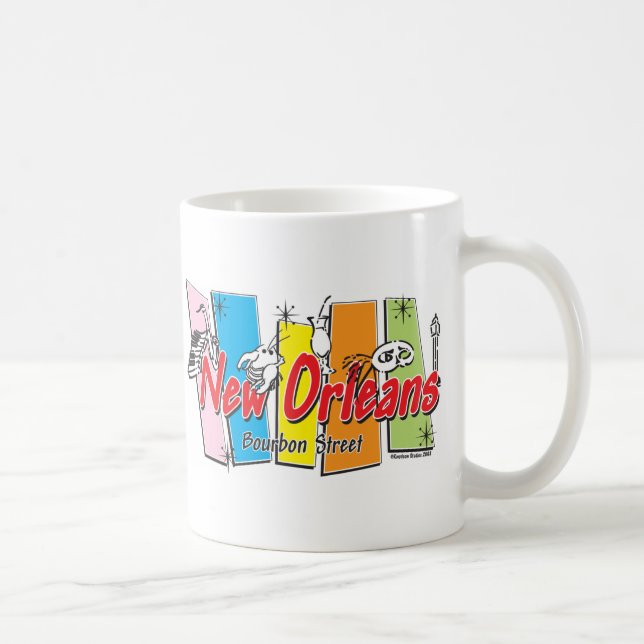 Ny-Orleans-Retro Kaffemugg (Höger)
