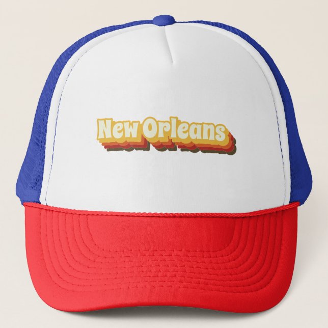 Ny Orleans Retro-text Keps (Framsida)