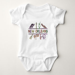 Ny-Orleans-SYMBOLER kopierar T-shirt