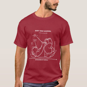 Ny överordnad instruktion för ny pappa t shirt