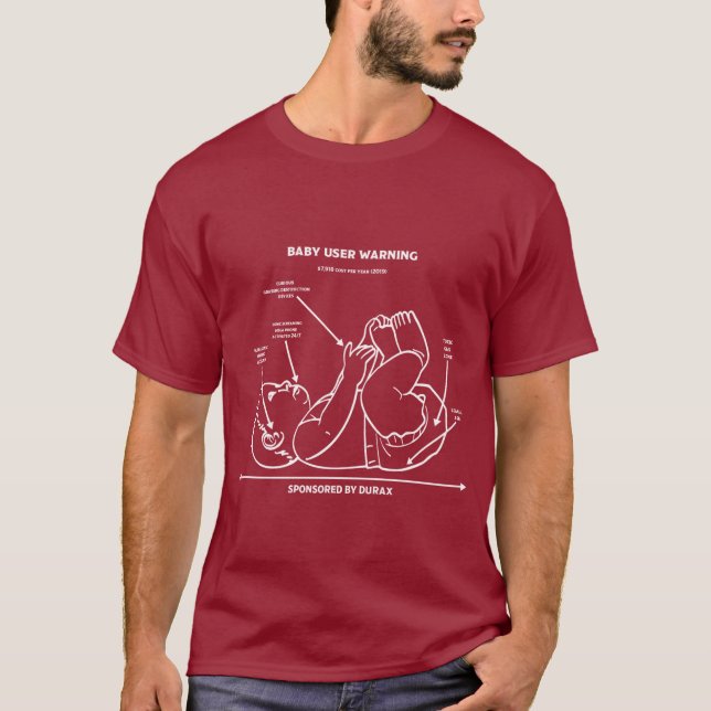 Ny överordnad instruktion för ny pappa t shirt (Framsida)