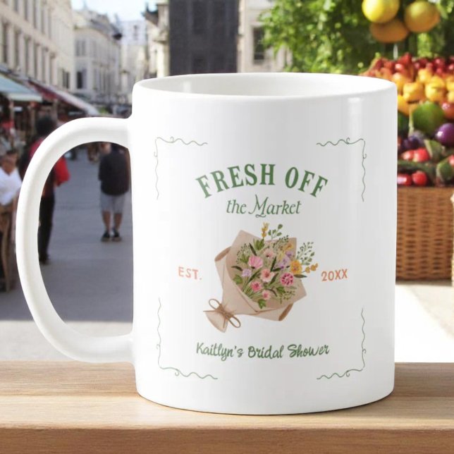 Ny på marknaden Bondbröllopsfirande på bondens mar Kaffemugg (Skapare uppladdad)