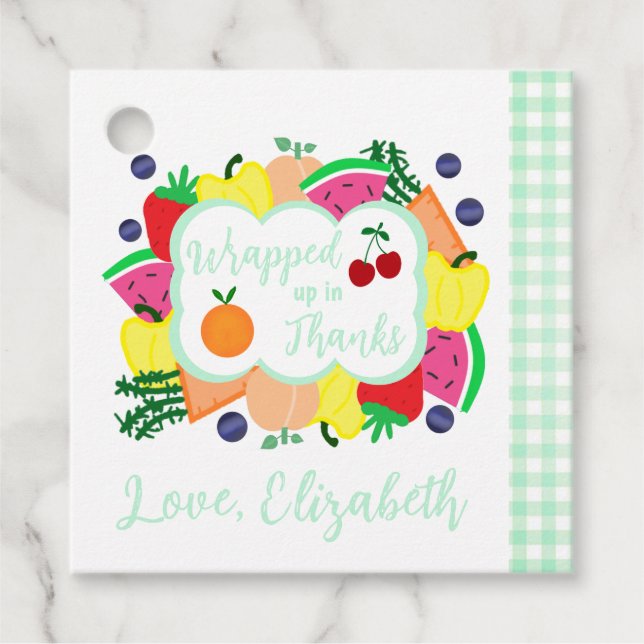 Ny på marknaden - Bröllopsdusch Gåvor Etiketter (Framsida)