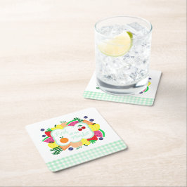 Ny på Marknaden Bröllopsdusch Underlägg Papper Kvadrat