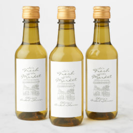 Ny på marknaden - Bröllopsdusch Vinetikett