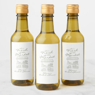 Ny på marknaden - Bröllopsdusch Vinetikett