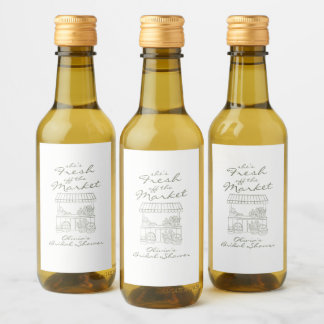 Ny på marknaden - Bröllopsdusch Vinetikett