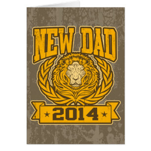 Ny pappa 2014 hälsningskort