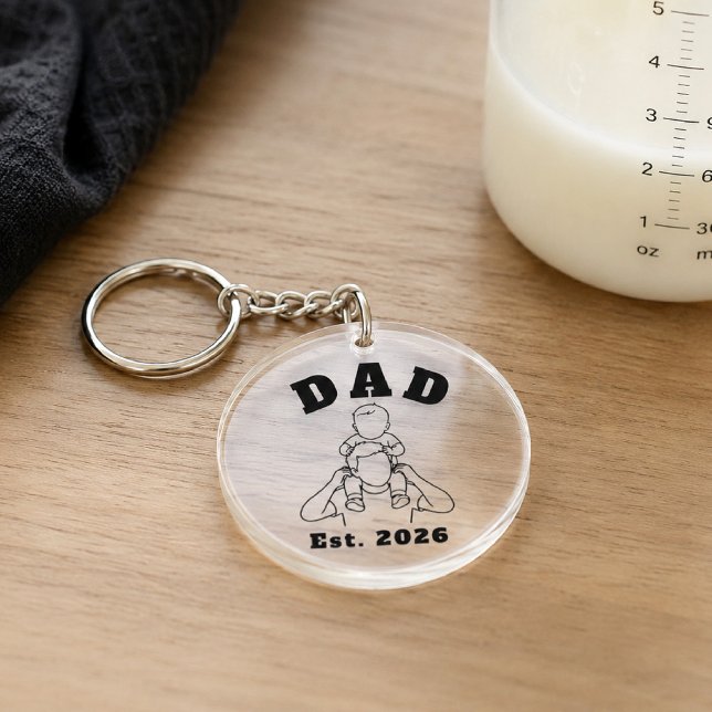 Ny pappa Baby Axel Linje Konst (Skapare uppladdad)