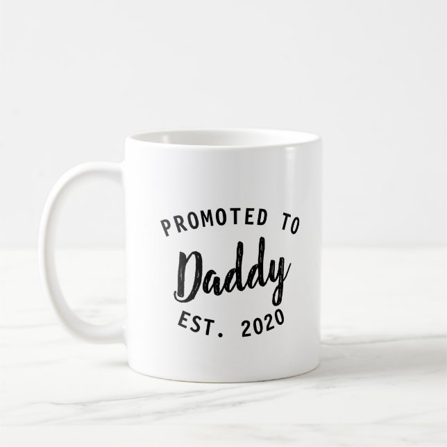 Ny pappa befordrad till pappa Far Gift Simple Kaffemugg (Vänster)