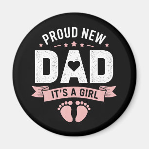 Ny Pappa Det är en flicka Magnet