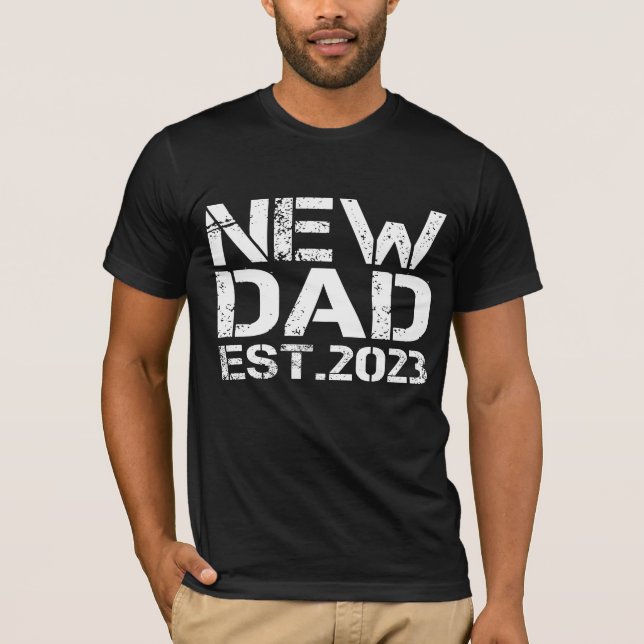 Ny pappa Est 2023 T Shirt (Framsida)